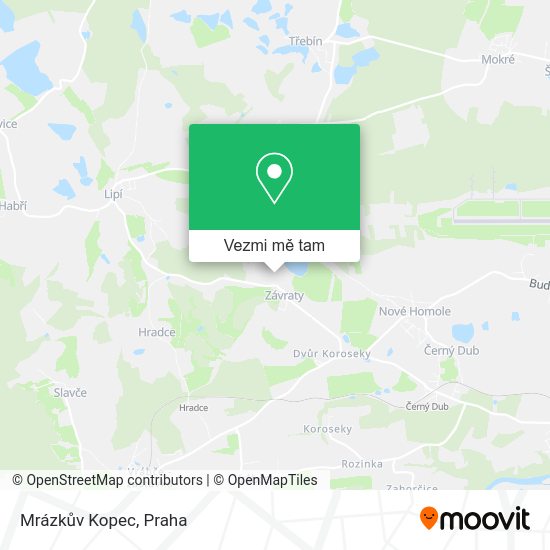 Mrázkův Kopec mapa