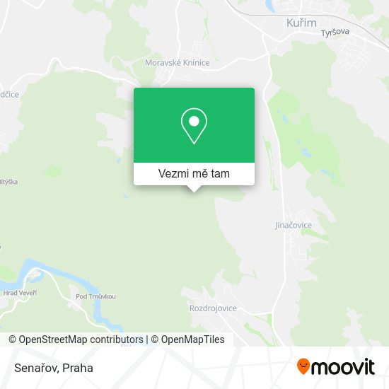 Senařov mapa