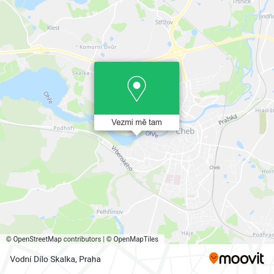 Vodní Dílo Skalka mapa