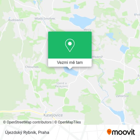 Újezdský Rybník mapa