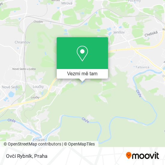 Ovčí Rybník mapa