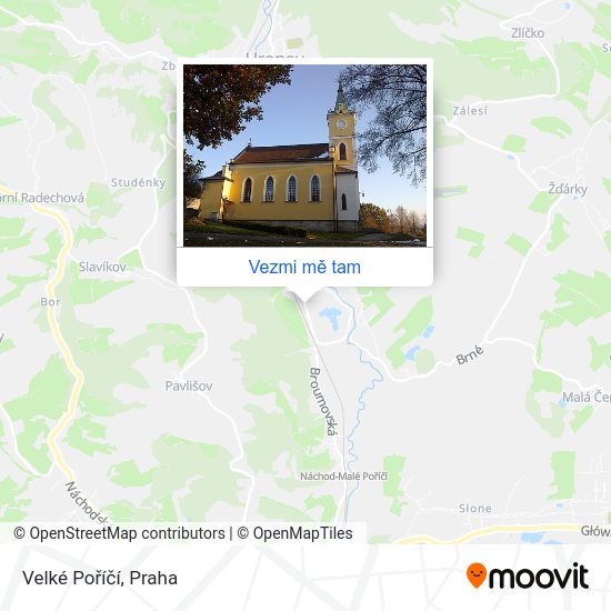 Velké Poříčí mapa