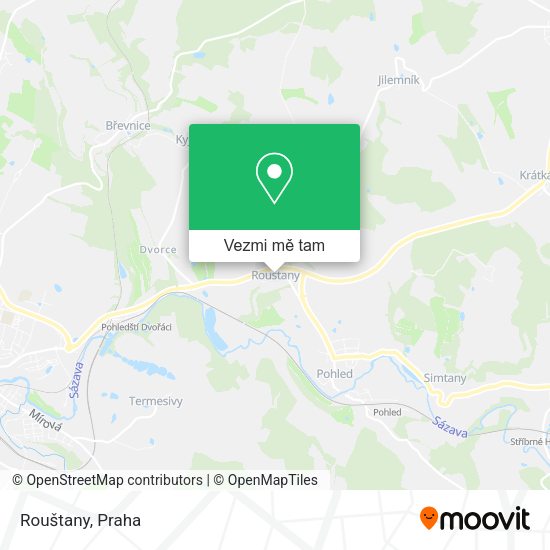 Rouštany mapa