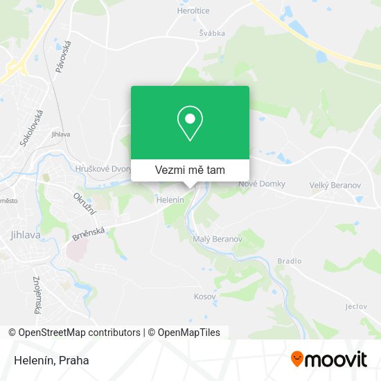 Helenín mapa