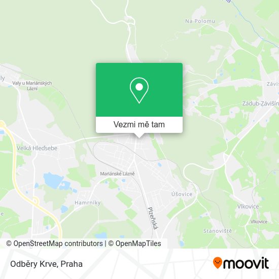 Odběry Krve mapa