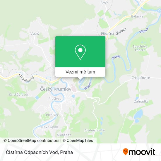 Čistírna Odpadních Vod mapa