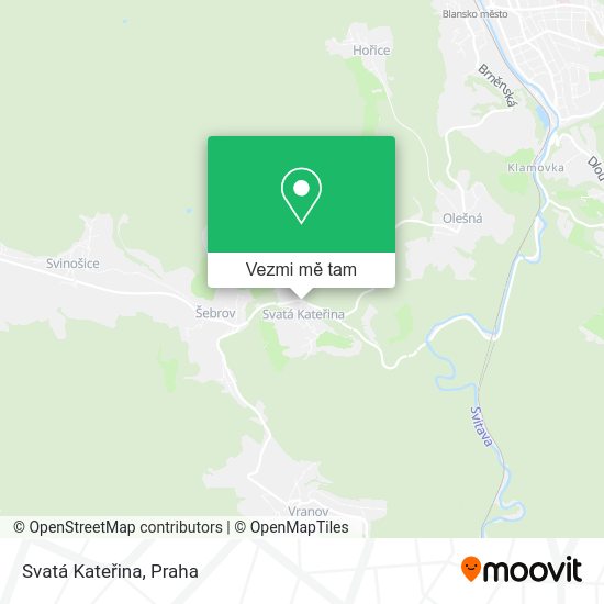 Svatá Kateřina mapa
