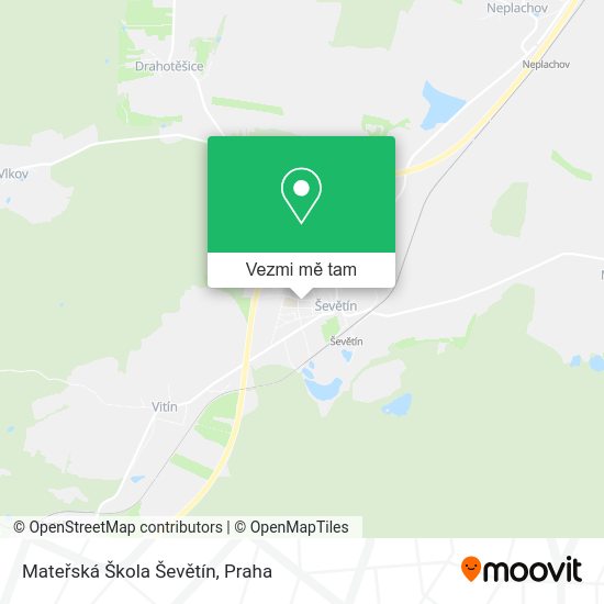 Mateřská Škola Ševětín mapa