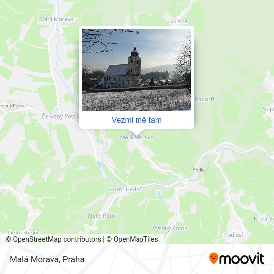 Malá Morava mapa