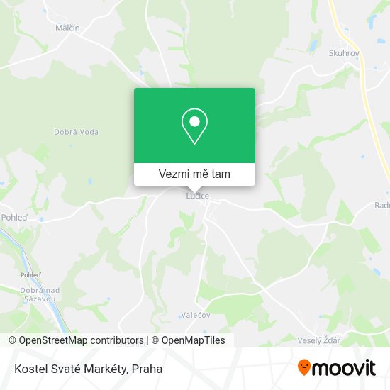 Kostel Svaté Markéty mapa