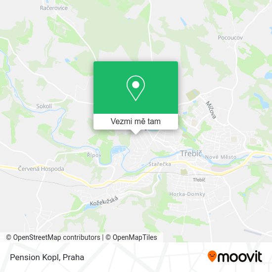 Pension Kopl mapa