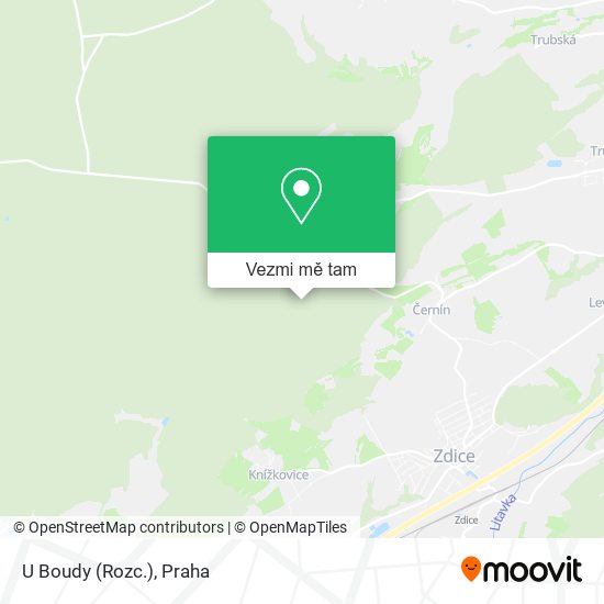 U Boudy (Rozc.) mapa