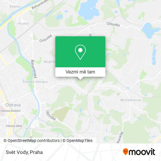 Svět Vody mapa