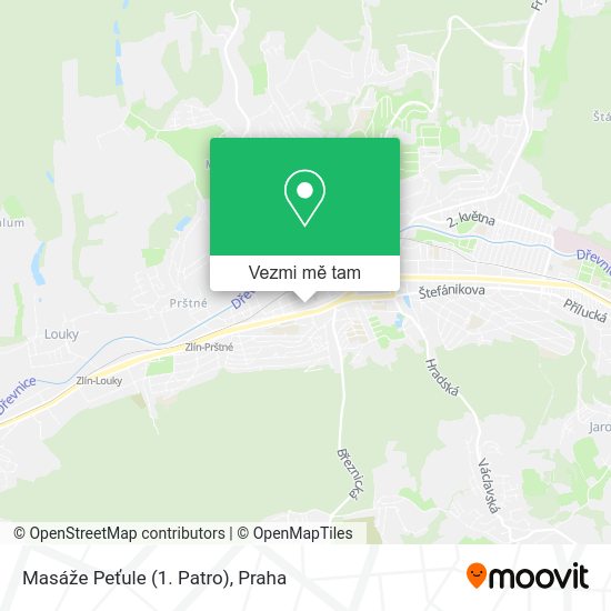 Masáže Peťule (1. Patro) mapa