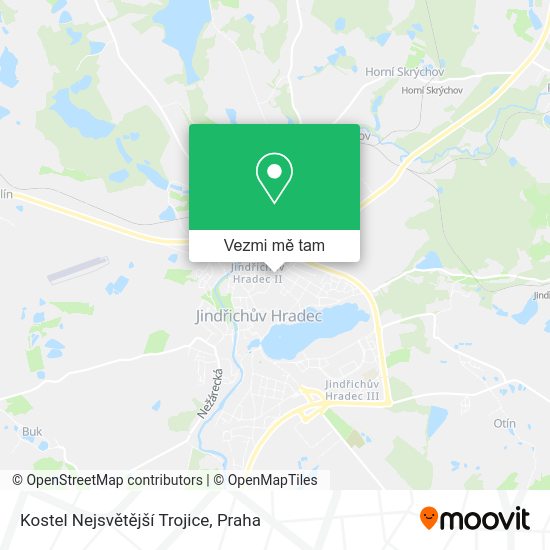 Kostel Nejsvětější Trojice mapa