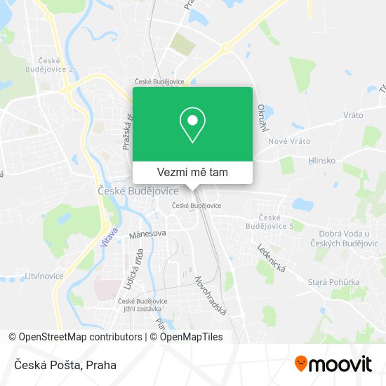 Česká Pošta mapa