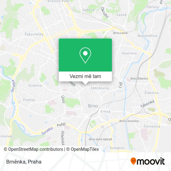 Brněnka mapa