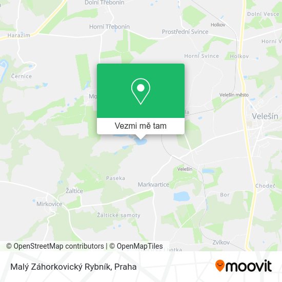 Malý Záhorkovický Rybník mapa