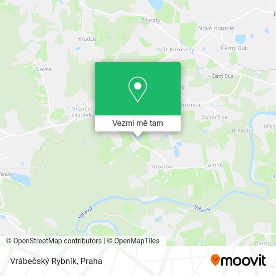 Vrábečský Rybník mapa