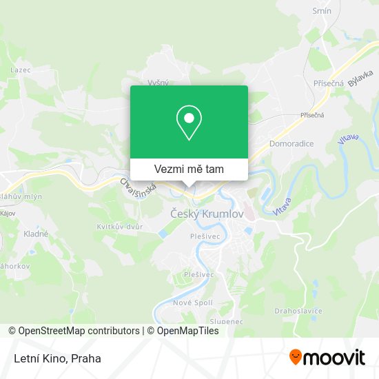 Letní Kino mapa