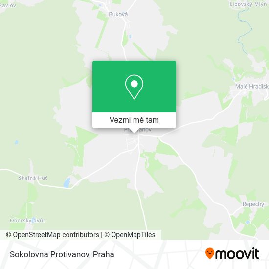 Sokolovna Protivanov mapa