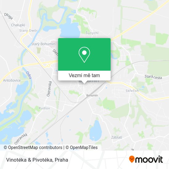 Vinotéka & Pivotéka mapa