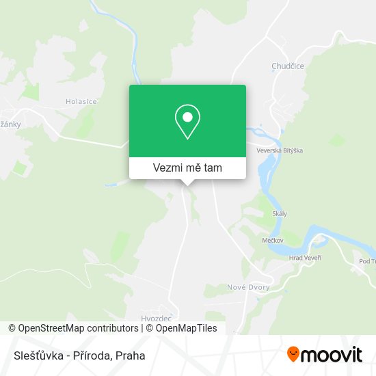 Slešťůvka - Příroda mapa