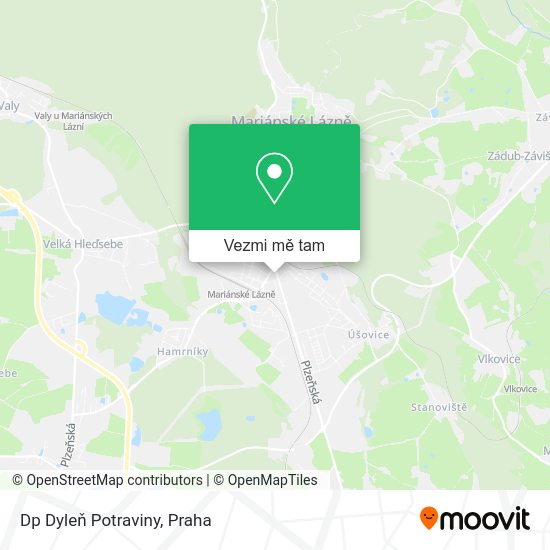 Dp Dyleň Potraviny mapa