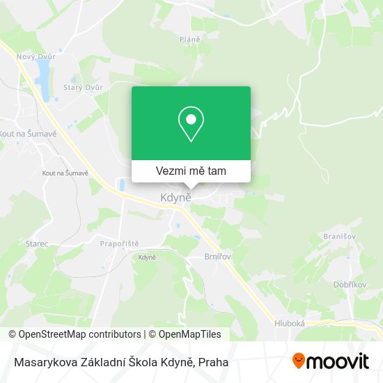 Masarykova Základní Škola Kdyně mapa