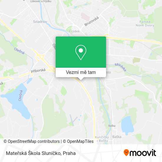 Mateřská Škola Sluníčko mapa