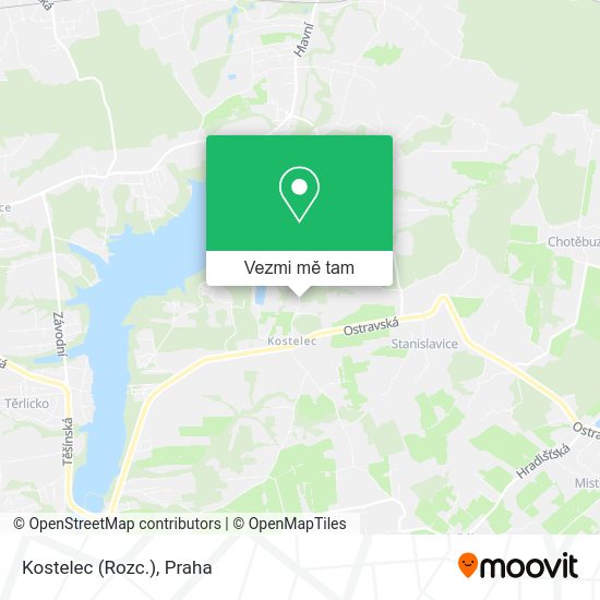 Kostelec (Rozc.) mapa