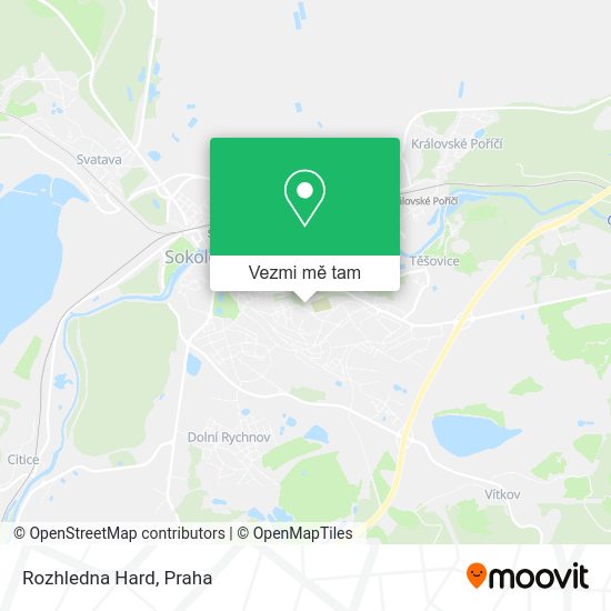 Rozhledna Hard mapa