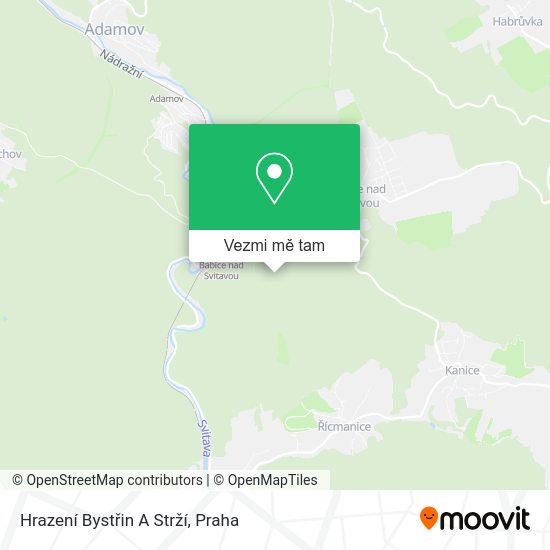 Hrazení Bystřin A Strží mapa