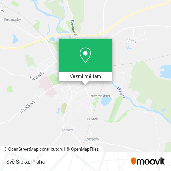 Svč Šipka mapa