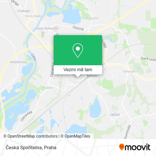 Česká Spořitelna mapa