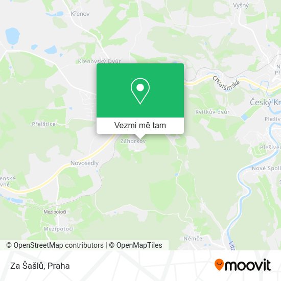 Za Šašlů mapa