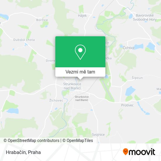 Hrabačín mapa