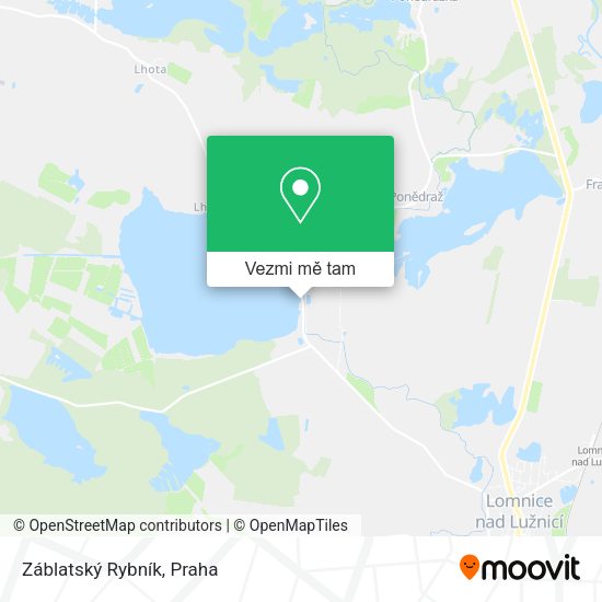Záblatský Rybník mapa