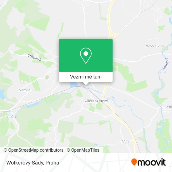 Wolkerovy Sady mapa