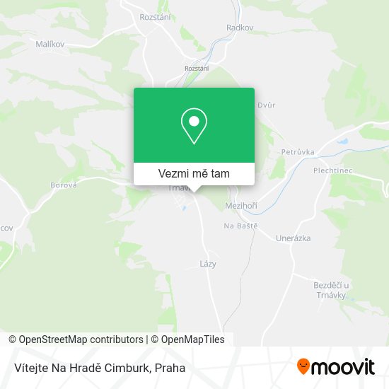 Vítejte Na Hradě Cimburk mapa