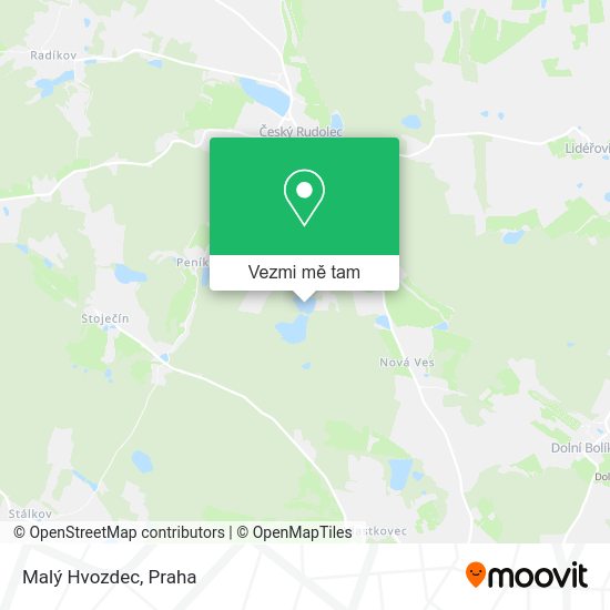 Malý Hvozdec mapa