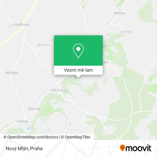 Nový Mlýn mapa