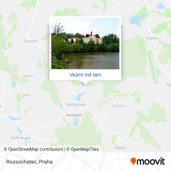 Rozsochatec mapa
