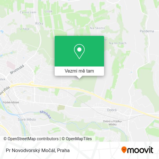 Pr Novodvorský Močál mapa