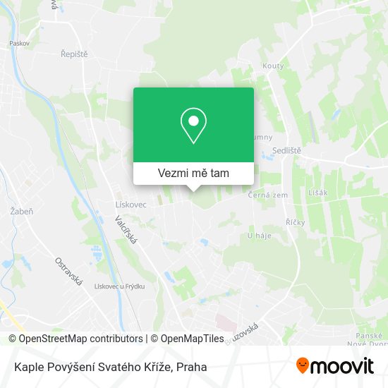 Kaple Povýšení Svatého Kříže mapa