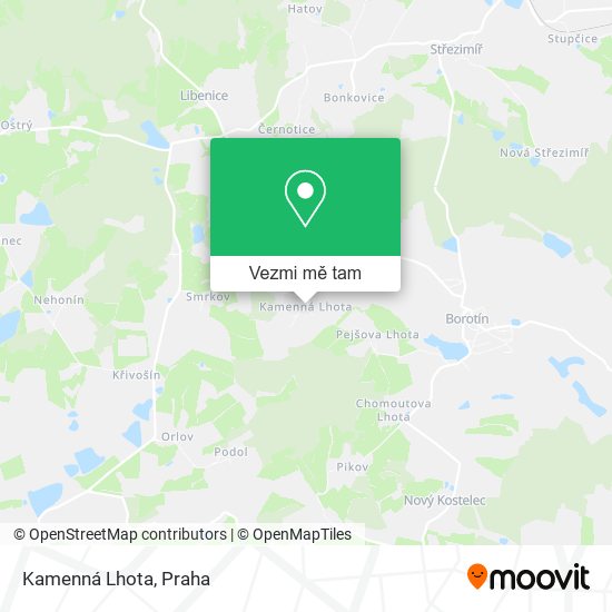 Kamenná Lhota mapa