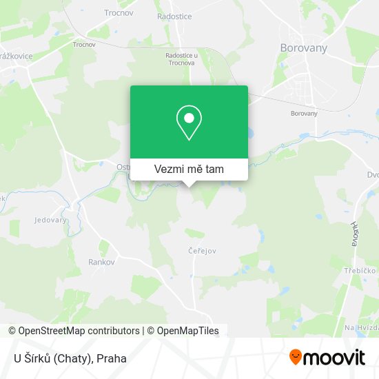U Šírků (Chaty) mapa
