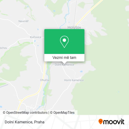 Dolní Kamenice mapa