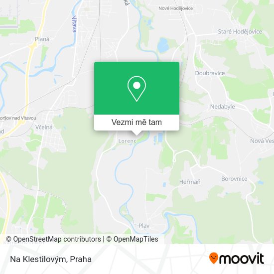 Na Klestilovým mapa