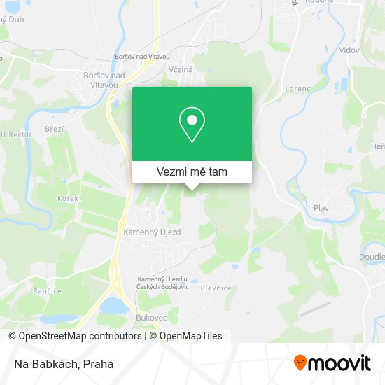 Na Babkách mapa